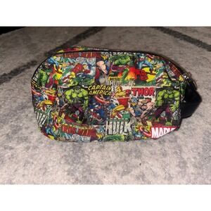 Marvel Comics Captain America Hulk Thor Cosmetic Bag Travel Pouch
